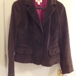 Talbots Brown Corduroy Blazer